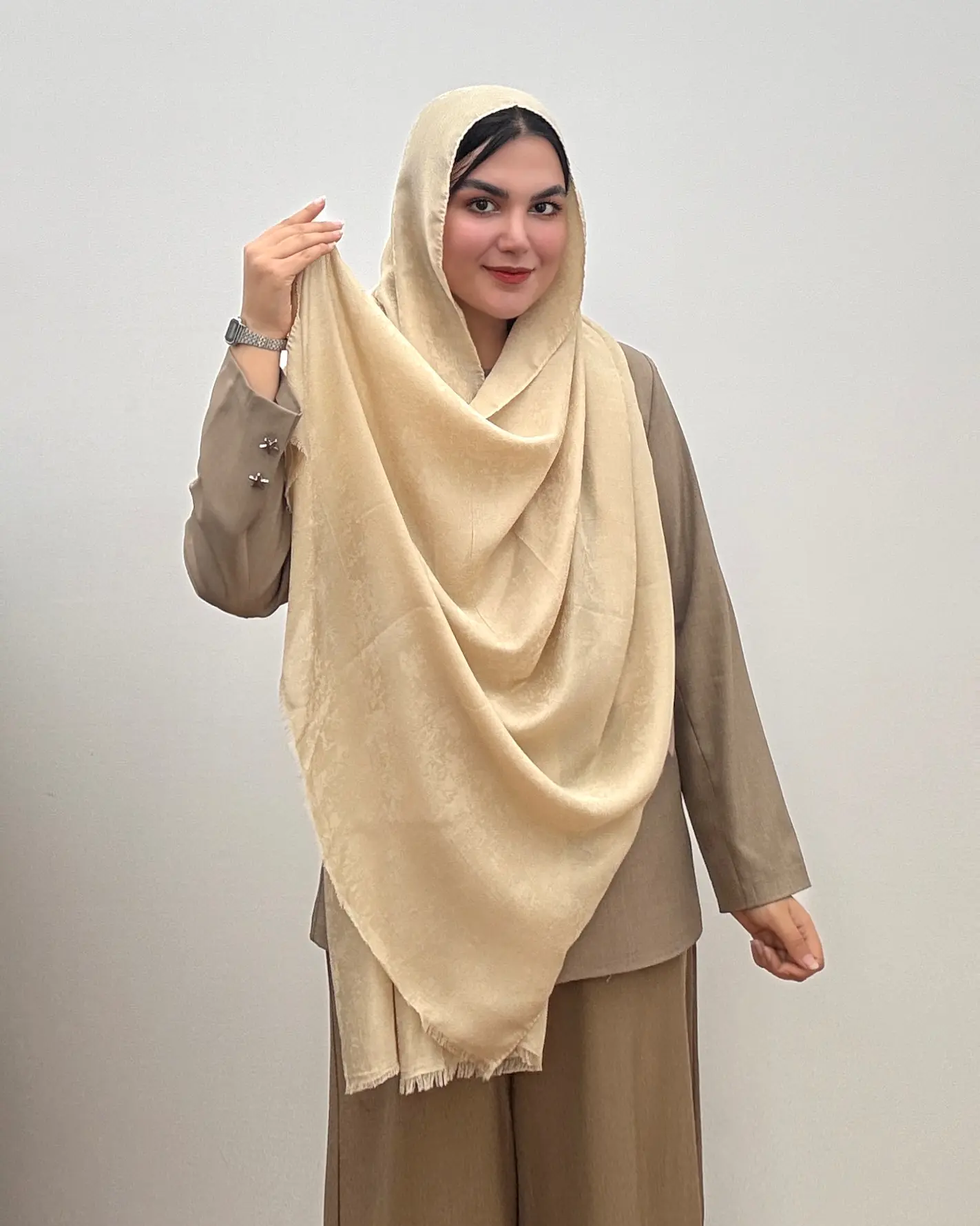 شال زنانه ژاکارد